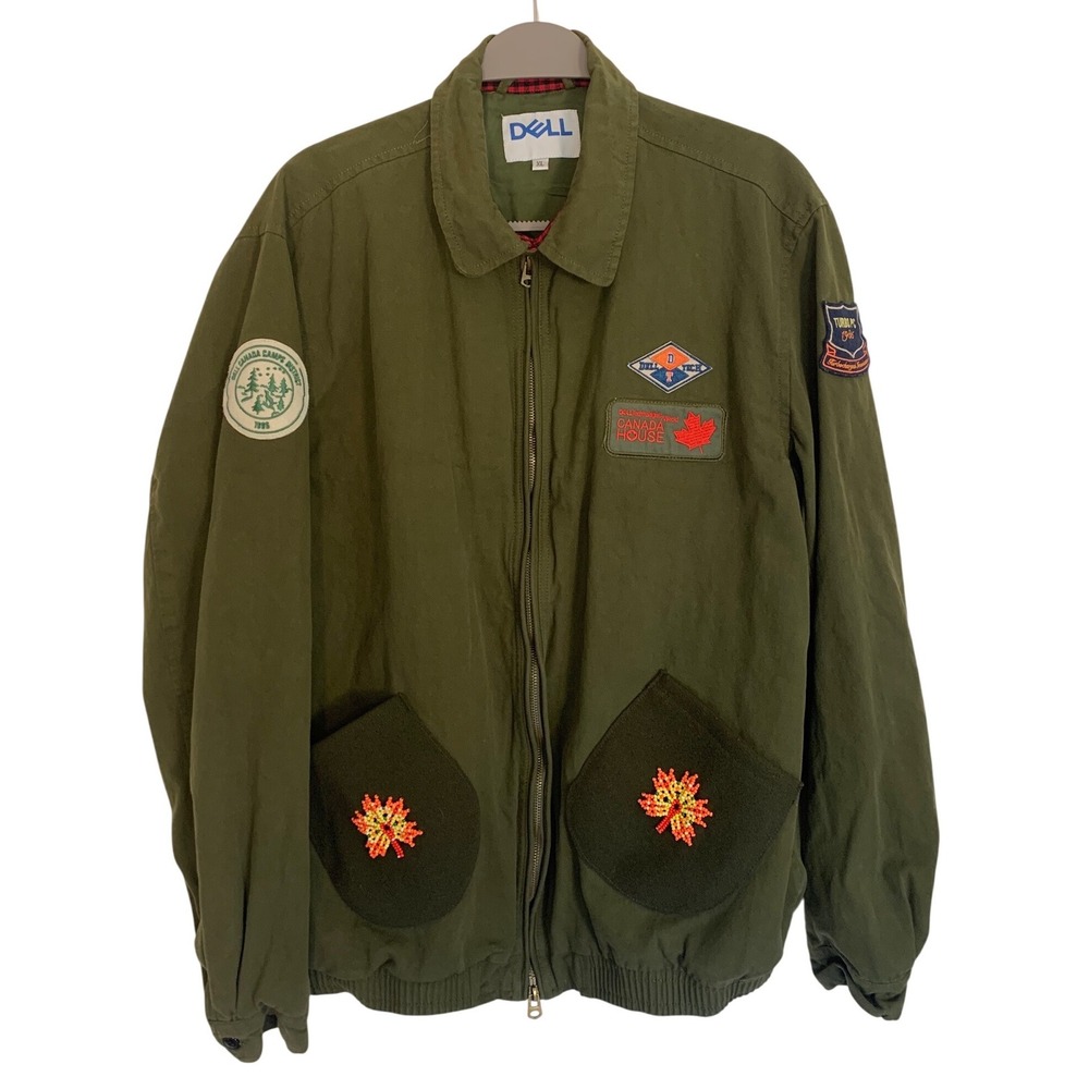 Vintage 1996 Dell Technologies Turbo PC Promo Jacket XL Canvas Workwear Canada